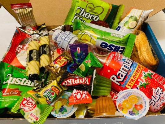 Exotic Snacks + drinks, Japanese Snacks, Asian Snacks, Worldwide Snacks, Holidays, Valentines , Birthday, Ramen, Soda, Mochi