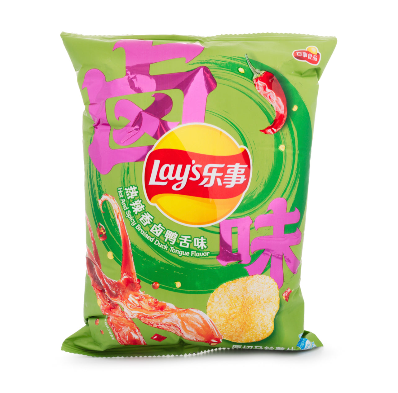Exotic chip Lays Hot & Spicy Braised Duck Tongue Flavor