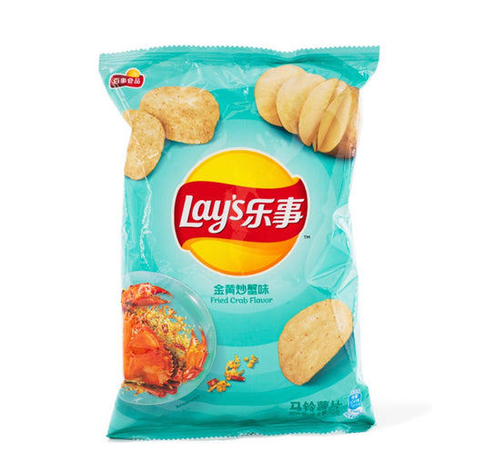 Exotic Lays potato chips Fried crab flavor 70G