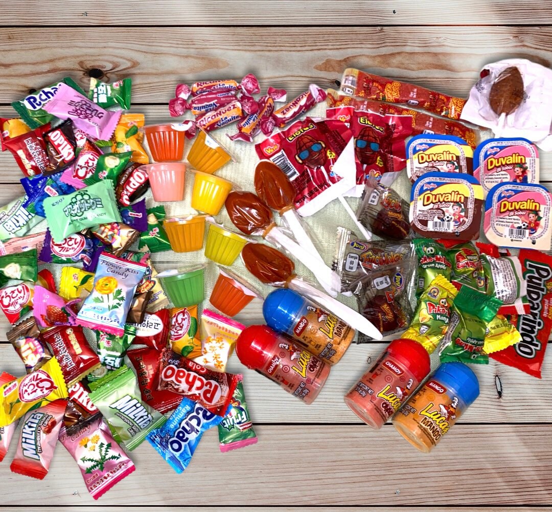 Asian Candies/Mexican Candies bundle box •Asian Snacks • Exotic candies