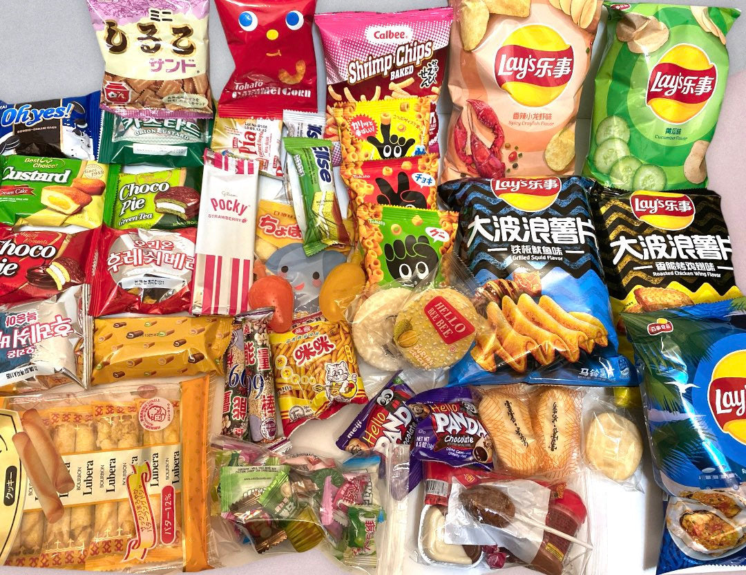 Asian store snacks box