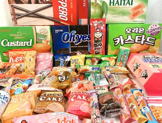 ALL SNACKS!/ Japanese snacks Korean Snacks Asian Snacks, No Candies, Exotic Asian Snacks box