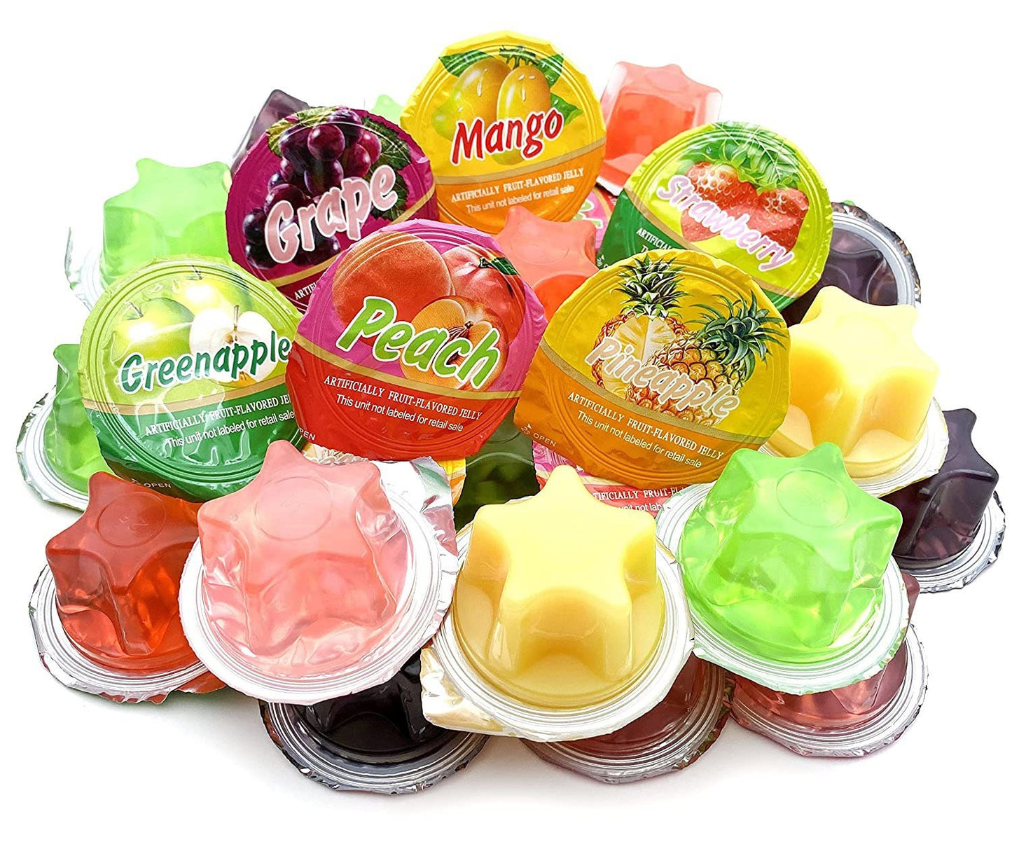 Asian Exotic Jelly cups, popping fruit jellies. TikTok viral, Asian Jelly Candies